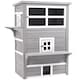 image 1 of PawHut 3-Tier Wooden Kitten Shelter for Indoor, Outdoor - Grey