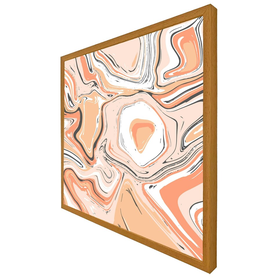 image 1 of Pink marble (Picture Frame) Brown | L