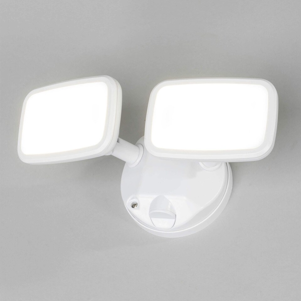 image 1 of BHS Twin Wilson Outdoor Flood Light, White
