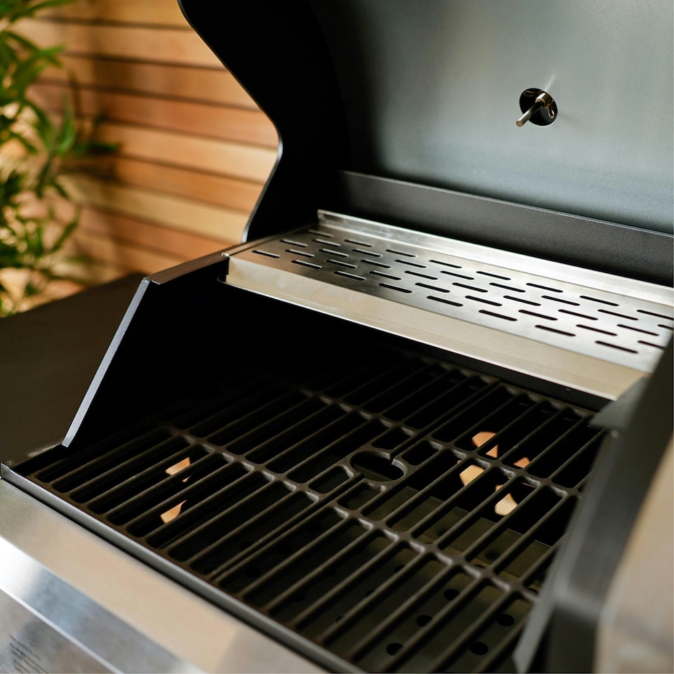 image 1 of Charles Bentley 2+1 Burner Gas & Charcoal Grill BBQ 147.5 x 52 x 110cm