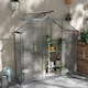 image 2 of Outsunny 6 x 2.5ft Polycarbonate Greenhouse Aluminium Green House