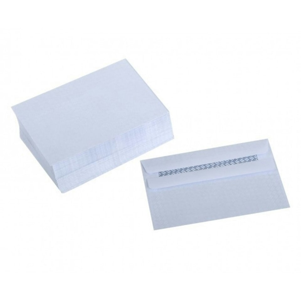image 1 of Pack of 50 C6 White Self Seal Envelopes