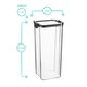 image 3 of Argon Tableware Food Storage Container - 1.8 Litre - White - Resuable Container Meal Prep Container Tub Tupperware Airtight Lid
