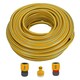 image 1 of Hozelock Starter Garden Hose Pipe 12.5mm 30m PVC Watering Yard & Fittings Yellow