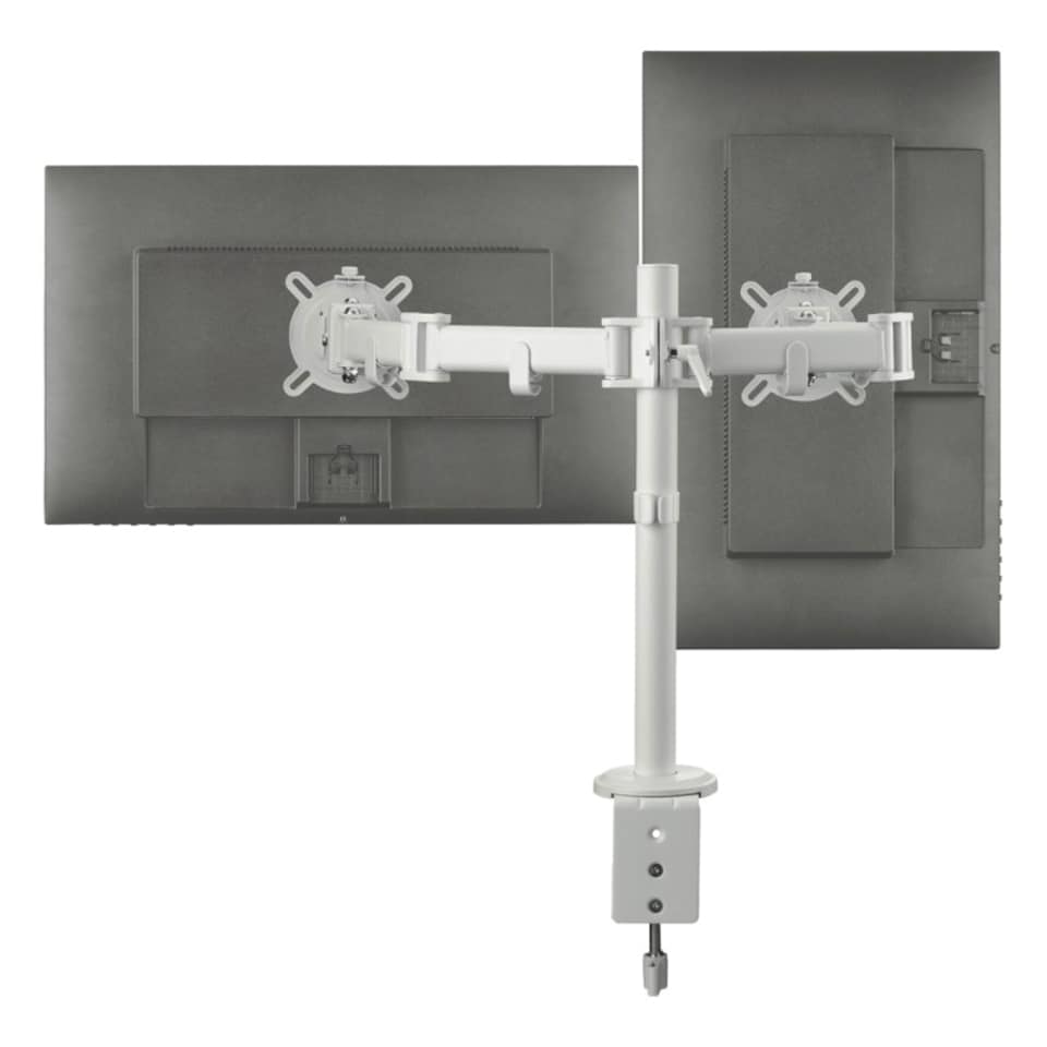 image 1 of One For All DM2220 Smart Line Dual Monitor Mount - White