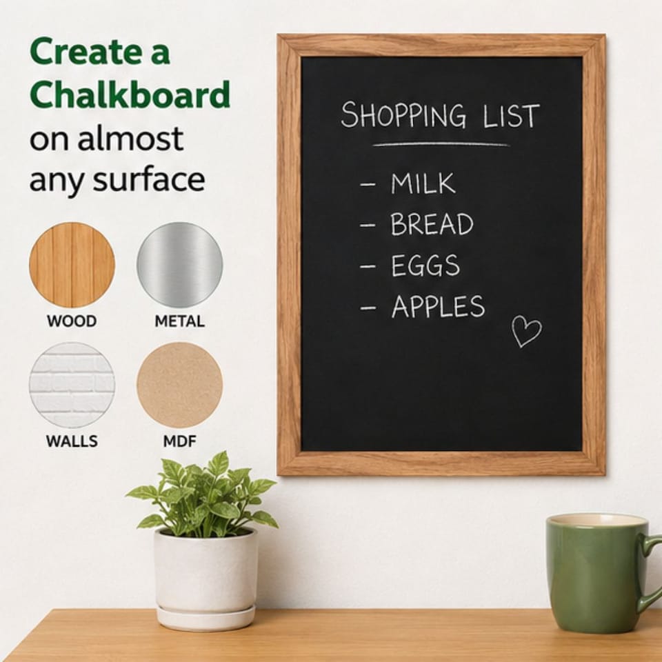 image 1 of Rustins - Quick Dry Blackboard Black 250ml | Black | 1
