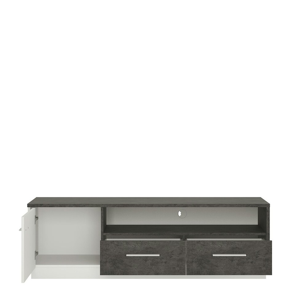 image 1 of Zingaro 1 Door 2 Drawer Wide TV Cabinet