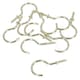 image 3 of 50mm Cup Hook Screws Picture Curtain Hangers Fasteners Brass Coated 10pc