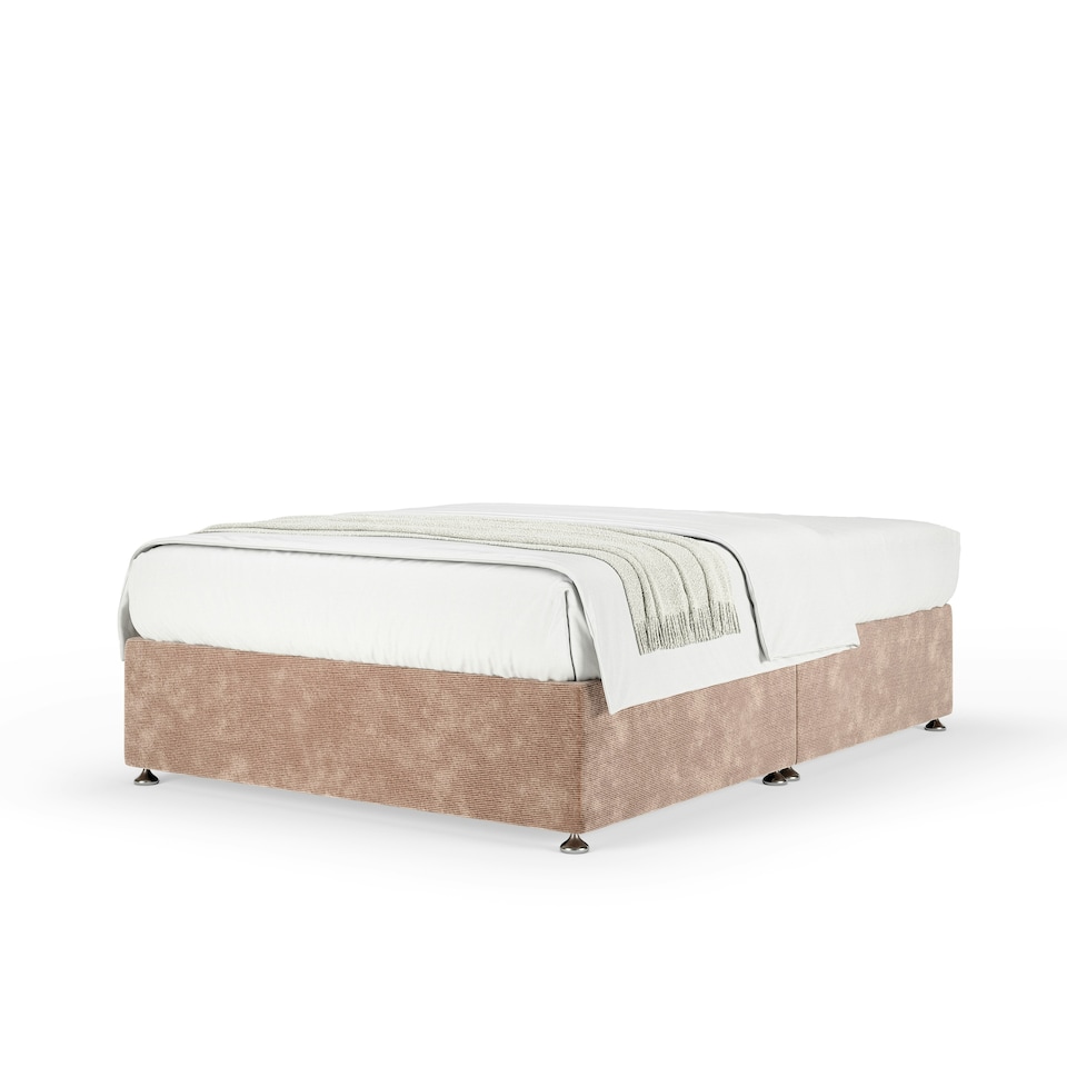 image 1 of Signature Platinum 2000 Pocket Sprung Mink Chenille Divan Set Small Double