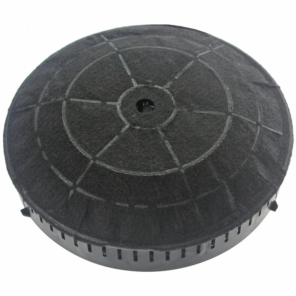 image 1 of SPARES2GO Round Carbon Filter Pair compatible with Elica Cooker Hood Vent Extractor (Pack of 2)