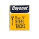 image 2 of Bayonet Tacks - Blue - 25mm