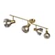 image 4 of Fosco 4 Light Split Bar Brass Spot Ceiling Light
