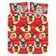image 1 of Bing Bunny Woosh Duvet Cover Set - Red/Blue/Yellow - Single Red | Single