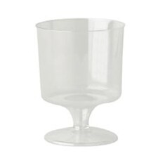 Clear Plastic Wine Goblet Glasses 170ml - Pack of 144