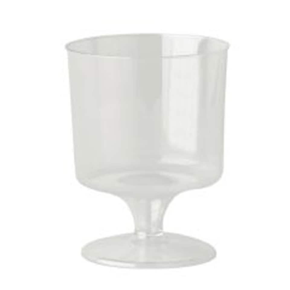 Clear Plastic Wine Goblet Glasses 170ml - Pack of 144