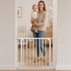 image 9 of Safetots Elite Pressure Safety Gate, 225cm - 234cm, Matt White, Pressure Fit Stair Gate | White