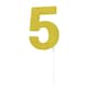 image 3 of Bristol Novelty Diamond Number Cake Topper - Gold - 0 Gold