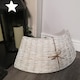 image 5 of 40/58cm Samuel Alexander KD Willow Christmas Tree Skirt Wicker Rattan- Medium White Wash