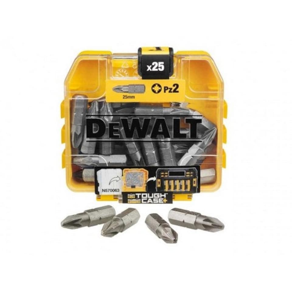 image 1 of Dewalt Pozi Screwdriver Bit (Pack of 25) - Silver - One Size