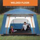 image 5 of Outsunny 4-6 Man Camping Tent with 2 Bedroom, 3000mm Waterproof, Blue 