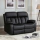 image 6 of Chester 2 Seater Electric High Back Bonded Leather Recliner Sofa (Black)