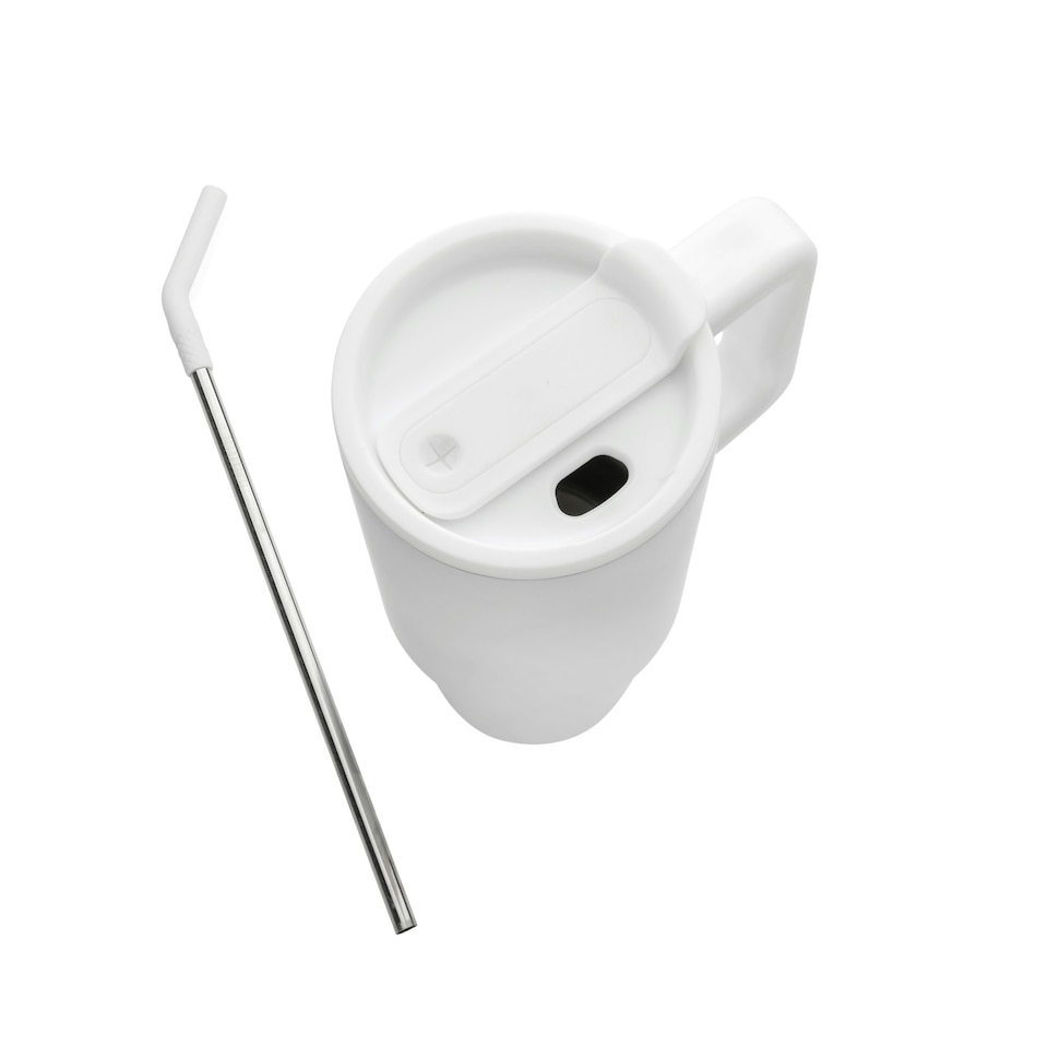 image 1 of XD Collection Embrace Deluxe Recycled Stainless Steel 900ml Tumbler - White - One Size