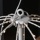 image 5 of 30cm White Metal Folding Christmas Ball with 108 Warm White LEDs