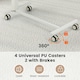 image 6 of COSTWAY Mobile Standing Desk Height Adjustable Rolling Desk N/A
