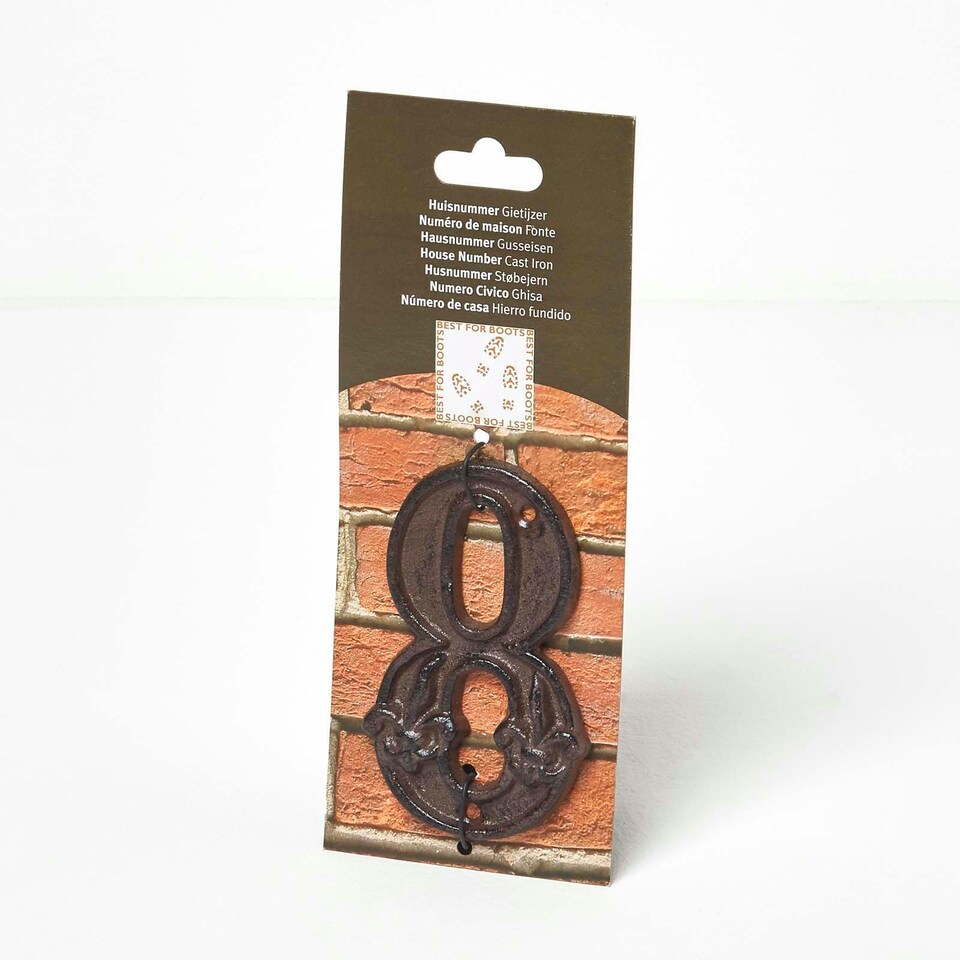 image 1 of Homescapes Cast Iron House number, 8