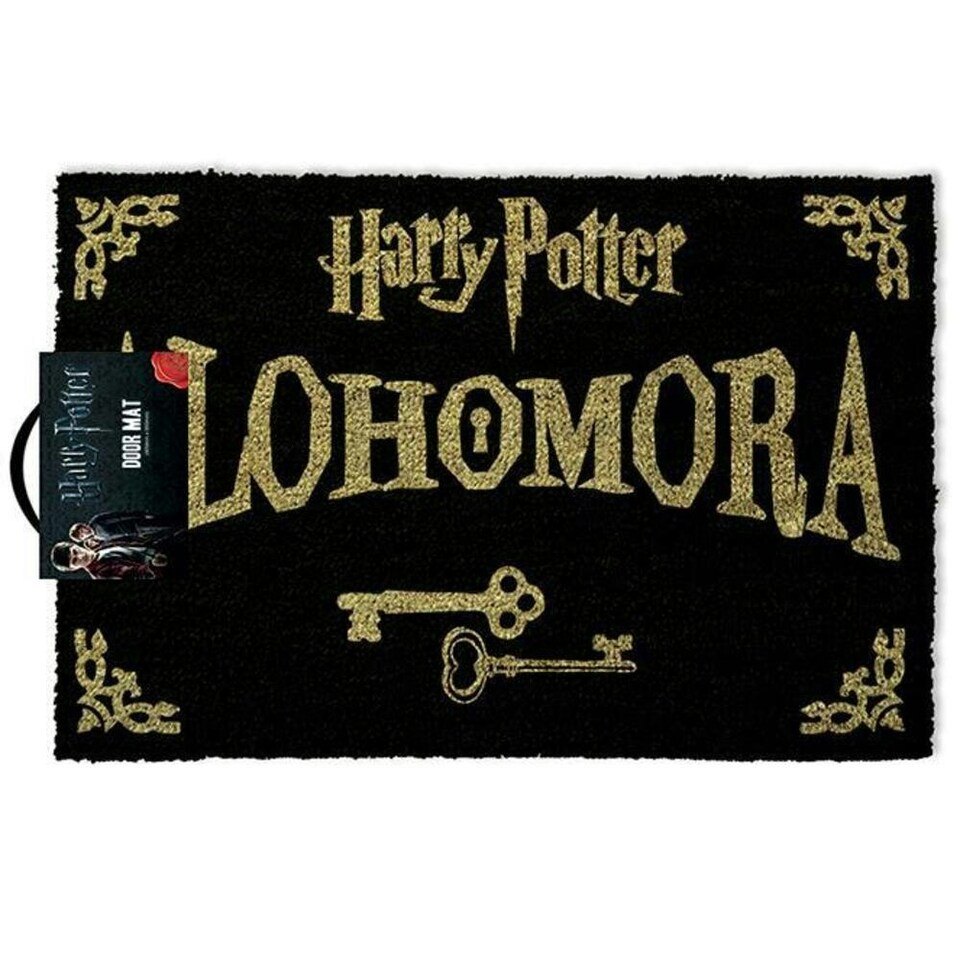 Harry Potter Alohomora Door Mat - Black/Brown - 60cm x 40cm