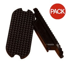 Lorina Rubber Horse Fillis Stirrup Treads (Pack of 2) - Black - 5in