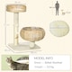 image 5 of PawHut 72cm Cat Tree with 2 Beds, Cat Tower with Scratching Post, Toy Ball for for Indoor Kittens - Beige
