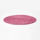 image 5 of Homescapes Pink Handwoven Round Placemats Set of 4 Pink