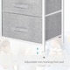 image 5 of HOMCOM 5 Drawer Linen Basket Storage Unit Home Organisation w/ Shelf Handles