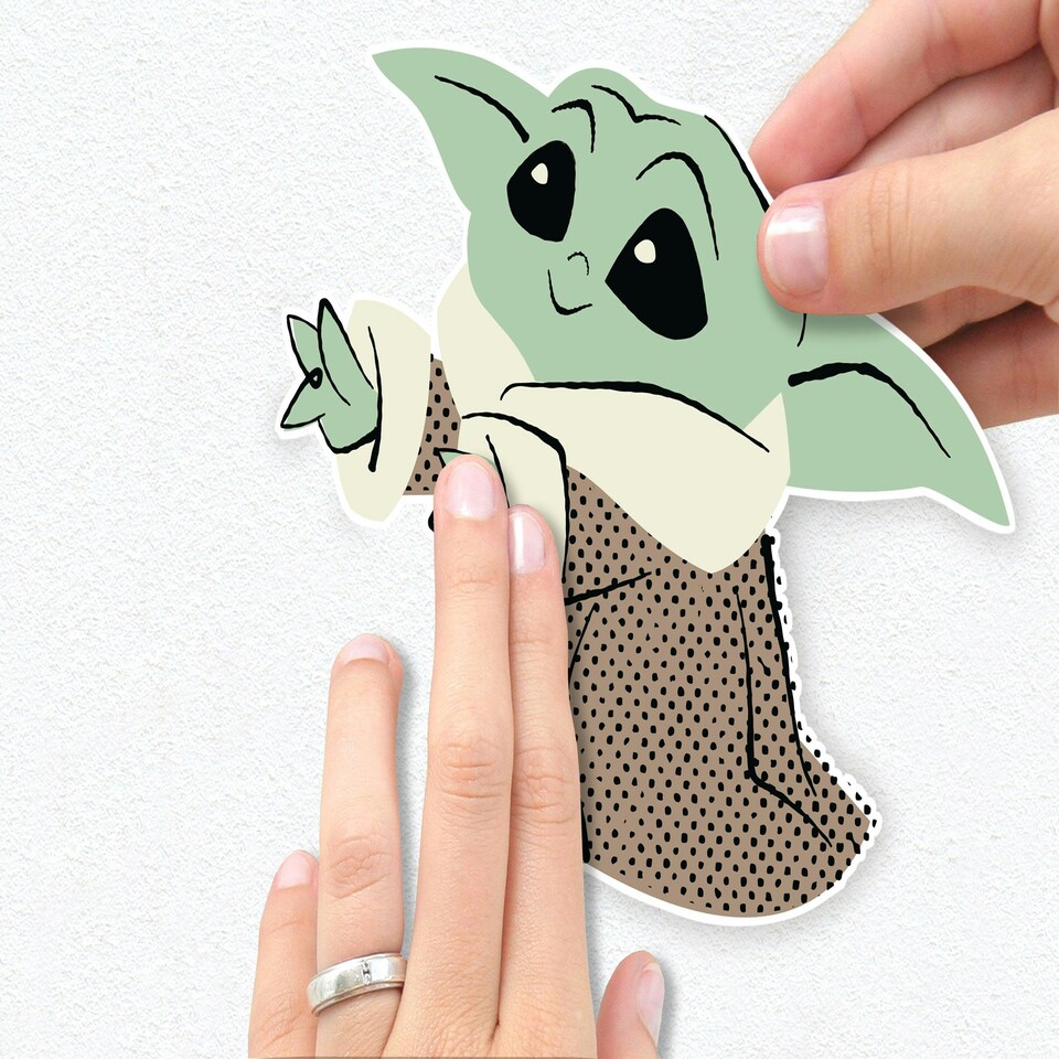 image 1 of Star Wars The Mandalorian Grogu The Cutest Self-Adhesive Wall Stickers