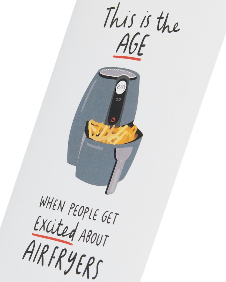 image 1 of Humour Birthday Card - Air Fryer