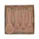 image 4 of Hestia Set of 4 Measuring Spoons Bee Brown | One Size