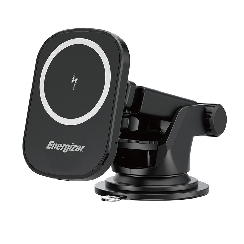 image 1 of Energizer In-Car Magnetic QI Wireless charger Black