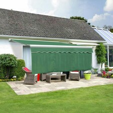 Primrose 6m Dropdown Plain Green Awning Valance 1m Drop Green | Plain Green