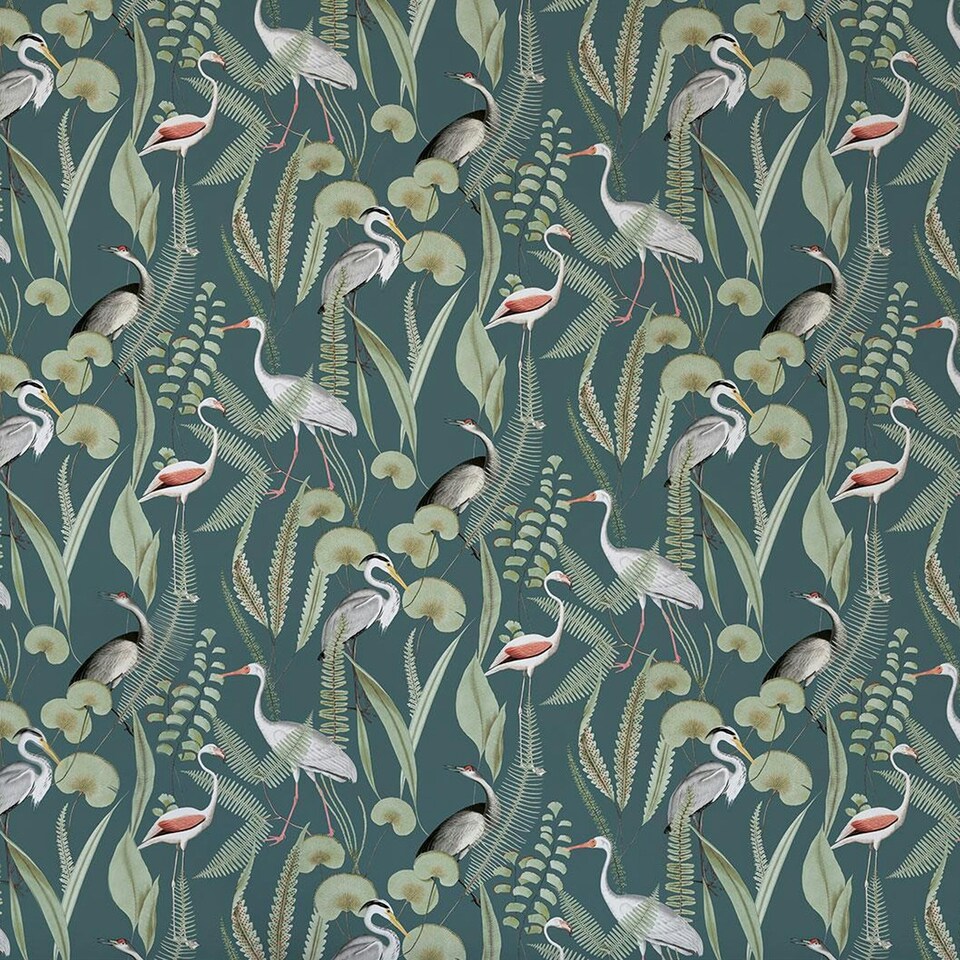 image 1 of Muriva Eden Collection Kivu Wallpaper - Green - 32.8ft x 20.9in Green