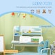 image 6 of HOMCOM Kids Desk and Chair Set, Height Adjustable Study Table for 3-12 Years | Blue