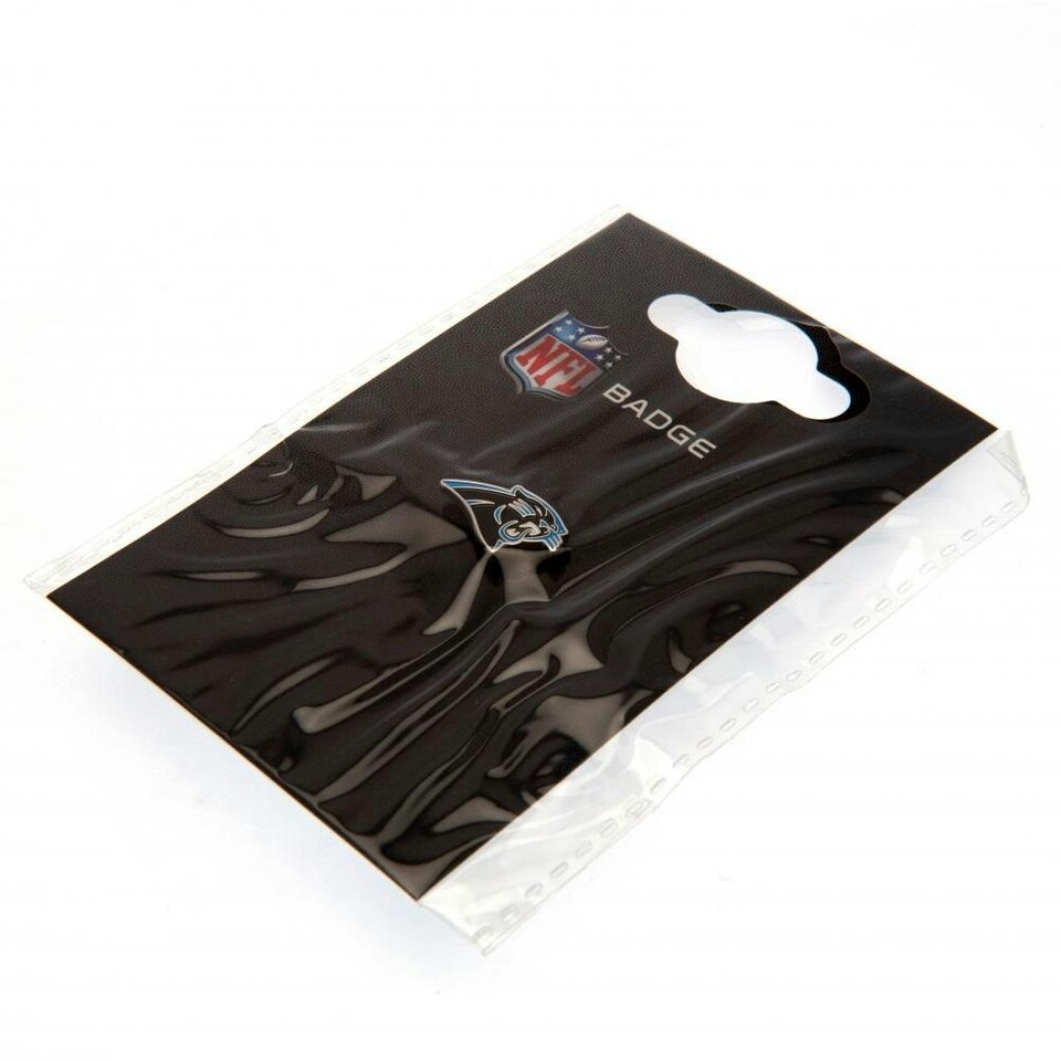 image 1 of Carolina Panthers Badge - Black/Blue - One Size