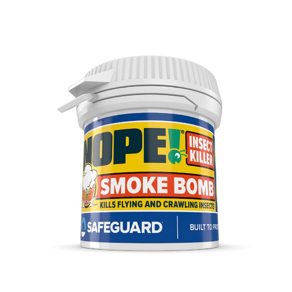 image 1 of NOPE Flea Smoke Bomb for the Home (14g x 6 - 6x8m) Coverage For Bed Bug, Fly, Mosquito, Cockroach & Other insects. For Indoor use