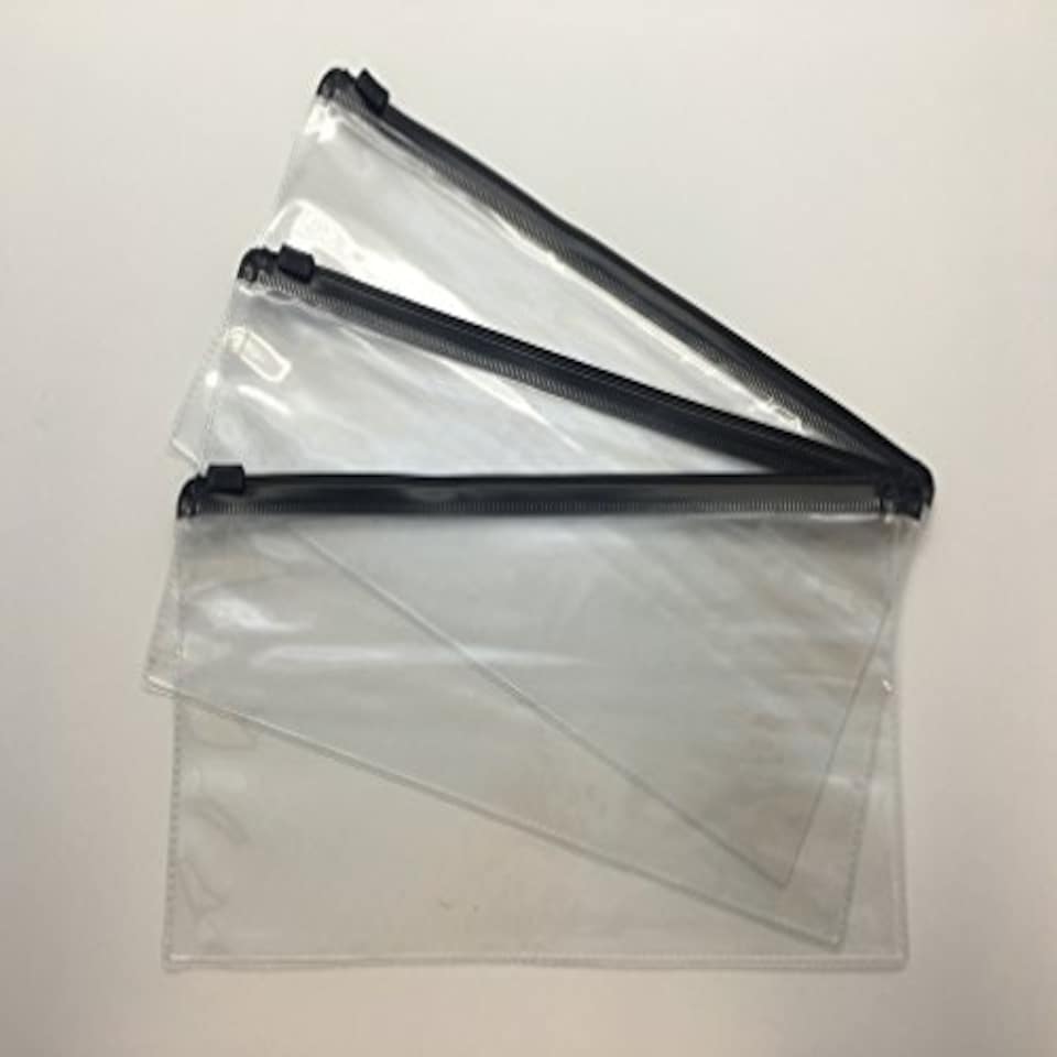 image 1 of Pack of 12 DL Black Zip Zippy Bags