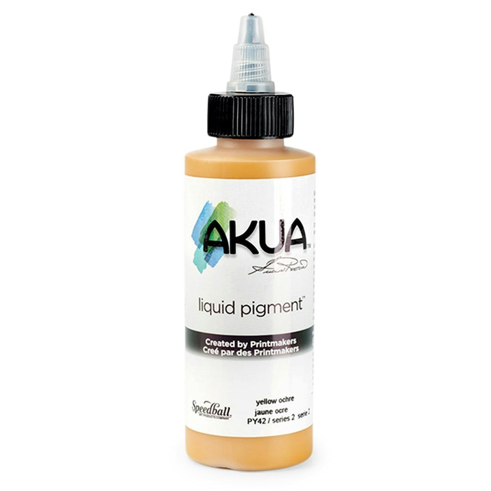 Speedball Akua Liquid Pigment, Yellow Ochre, 4oz