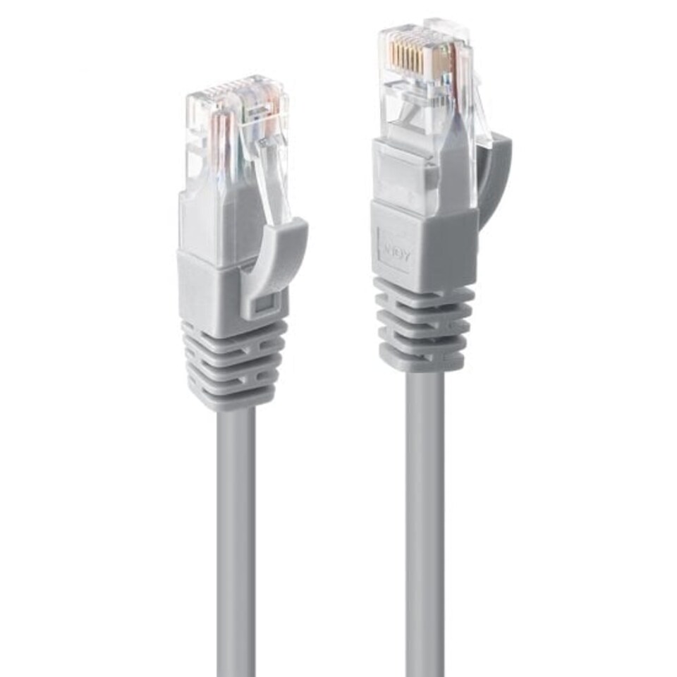 image 1 of 5m CAT6 U/UTP Snagless Gigabit Ethernet Cable, Grey