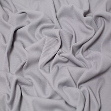 Minerva Core Range Grey Heavy Cotton Rib Stretch Knit Fabric for Dressmaking, 140cm / 55" Wide - per metre