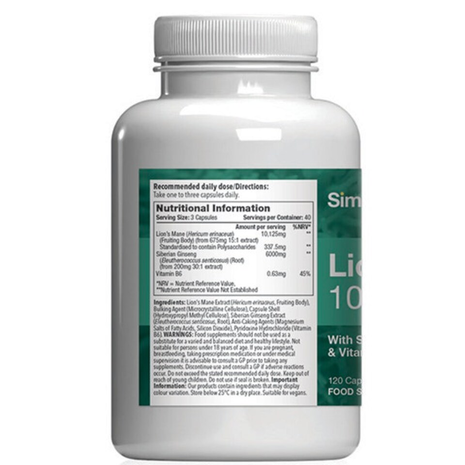 image 1 of Lion's Mane 10,000mg - 120 Capsules