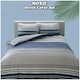 image 8 of VELVETIO Moxie Stripe Duvet Cover Set Reversible Polycotton Easy Care Beddings Black | Single