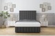 image 1 of Sloomy California Graphite Dumfries Divan Bed With Mattress 2 Drawers Left Side With 54" Floor Standing Headboard & 12" Matching Footboard 4'6 Double | Grey | Graphite | Double | 1